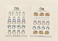 Hubman and Chubgirl Tortoro Planner Sticker Set of 2 NEW