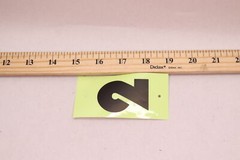 Glow-in-the-Dark Numerals Number Two Laminated Sheets 4″ x 2″ 374950 1150