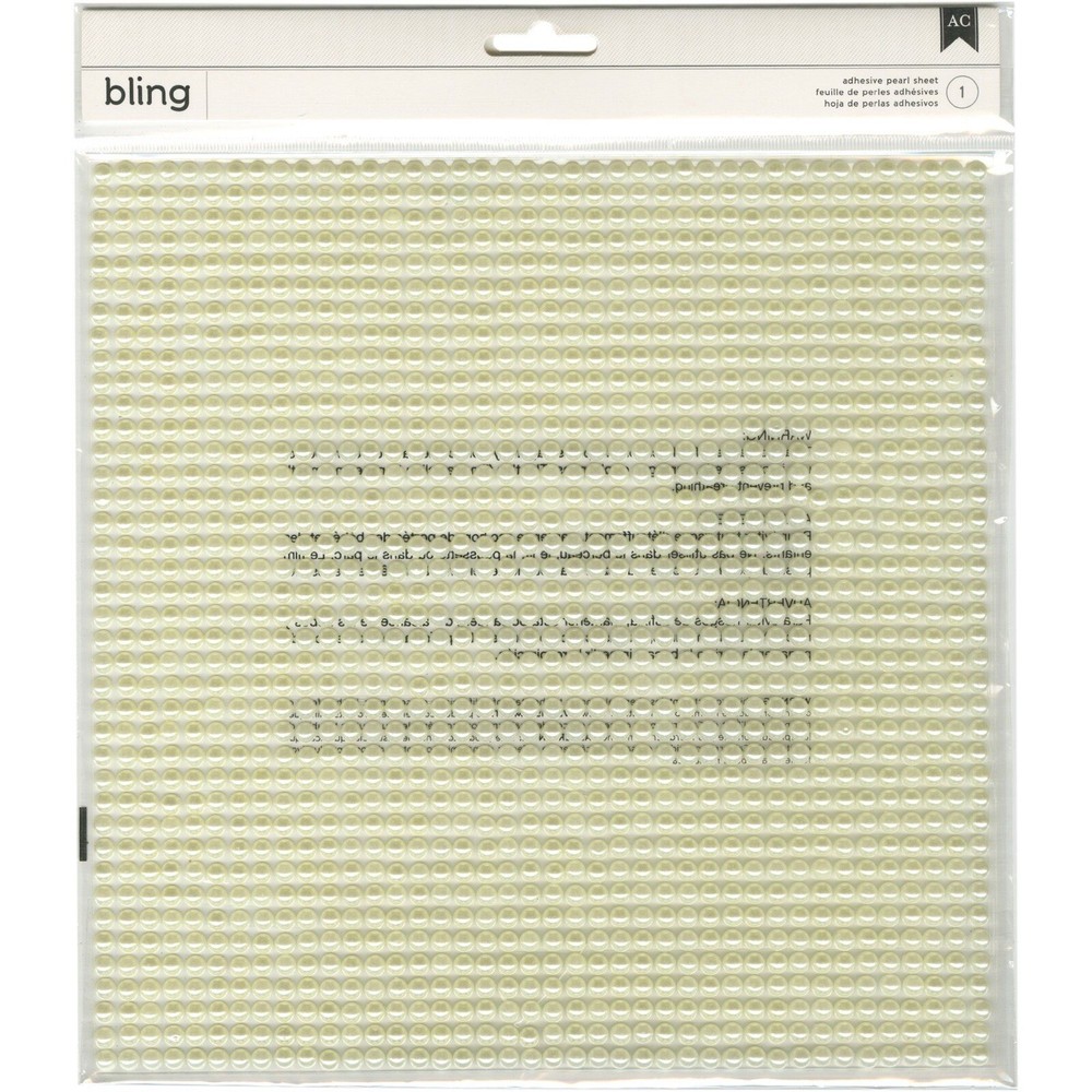 AMERICAN CRAFT BLING ADHESIVE PEARL SHEET-346665 (3 Pack)