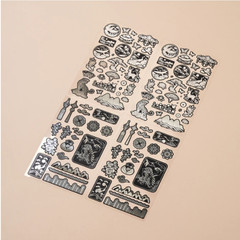 Korean Stationery Set Kawaii Stickers Washi Tape Planner Scrapbook Journal Kit