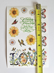 Rare Collectible PSX Designs BUTTERFLY LOVE 4×6 Sticker Module Flowers Butterfly