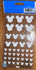 Disney Ek Success Black Red Mickey Mouse Icons Heads Ears Scrapbook Stickers 3D