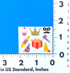 Vintage 90’s Mrs. Grossman’s Birthday Hats & Party Items Sticker Mod Style 1