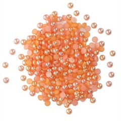 Buttons Galore Flat Back Half Pearls for DIY Crafts (6) Soft Colors