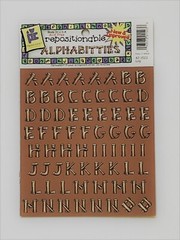 New Vintage Lot of 6 Packs Provo Craft Alphabitties Letters Scrapbook Stickers