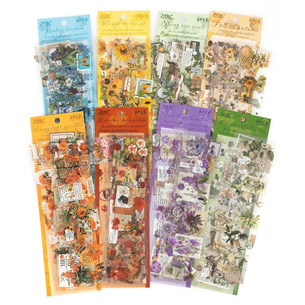 RISYPISY 48 Yellow, Orange, Light Green, Dark Blue, Purple, Khaki, Red