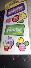 vintage Stickers,Gordy Puffy Bubble Yum Bubble Gum 1 Pack