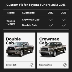 Floor Mats for Toyota Tundra: 2012 2013 CrewMax Cab & Double Cab,for Toyota T…