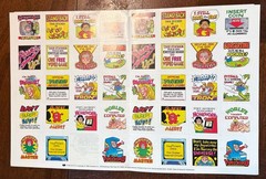 VTG 1984 Scholastic Book Club Sticker Sheet Pac Man Pickles Video Games RL Stine