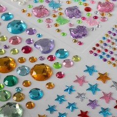 Vibrant 3521 Pieces Self Adhesive Gems – Perfect for Crafts & Scrapbooking