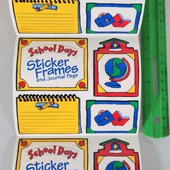 Vintage Frances Meyer School Day Frames Sticker Roll Lot of 44 Sheets – READ