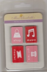 Miss Elizabeth’s METAL PICTURE PLATES-2 PACKS-SUMMER-GROW-SHOP-MUSIC-8pcs TOTAL