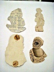 Lovely Vintage Cut-Outs of Young Women w/ Charming Smiles & Young Boy *