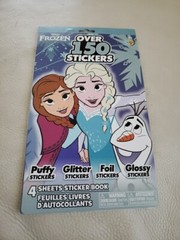 Disney Frozen Over 150 Stickers Kids Puffy Glitter Foil Glossy Sticker Book New
