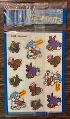Vintage NOS 1980’s Trend Stinky Stickers Hot Dog + Easter Bunny Coconut RARE!