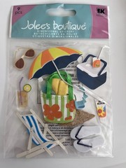 Jolee’s Dimensional Stickers – Beach Vacation Pool Tropical Theme – You Choose
