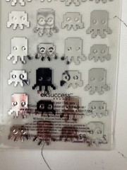 Sticko Dimensional 28 PC Multi Color Space Critter Stickers Scrapbooking Crafts