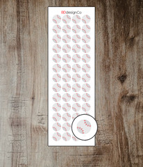 Baseball Planner Sports Stickers 52 Matte or Glossy Paper Kiss Cut (#105)