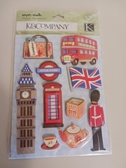 Happy Trails Grand Adhesions 10 Pieces K & Company Scrapbook/Crafting