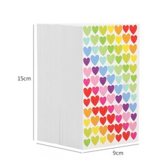54 Sheets Colorful Heart Polka Dots Star Shape Stickers Rainbow Decorative Decal