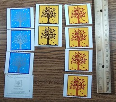 Vintage Mrs Grossmans Reflections Spring Fall Winter Trees Stickers Lot Of 10