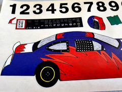 Race Car Victory Lane Clear Sticker Sheet 2002 Stock Car Indy 50 Scrapbook Mania