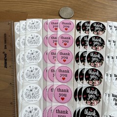 150pcs Cute Thank You Stickers 1 inch Small Business Decorate Envelopes Sealing