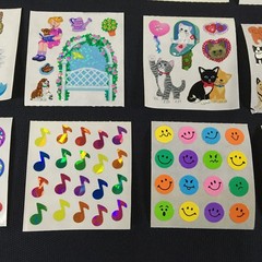 Sandylion Stickers Dogs Cats Faces Hearts Peace Children Flowers Garden Lot