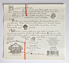Vintage SUSAN BRANCH Quotes (12695) 5″x4.5″ Sticker Module w/Images & Phrases