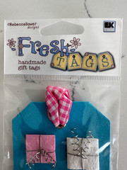 EK Success Rebecca Sower Design Handmade Fresh Gift Tag Happy Birthday Scrapbook