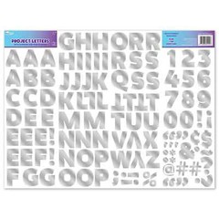 Holographic Foil Project Letters & Numbers Stickers, 2 in, 115 CT
