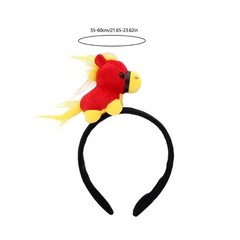 Plush Horse Headbands Festival Theme Event Hairband for Parent Kids Activity