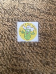 WW Small ScratchNSniff Sticker Mod Dill Pickle Scent