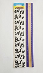 Vtg Sandylion Stickers NIP Fuzzy Panda Bears Class Pack Flocked