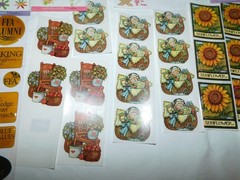 LARGE LOT VTG STICKERS 90s SOME SEALED FLORAL COUNTRY BEARS SUSAN WINGET ART 3D