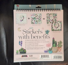 Sticker&Chill Succulents & Crystals Repositional Stand Up Sticker Book