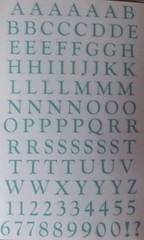 Mrs Grossman POOL ABC ALPHABET blue Stickers Vintage RARE 2008