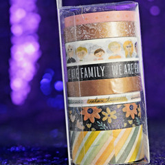 Jen Hadfield This Is Family Washi Tape Copper Foil accent 8pk Celebrates Family