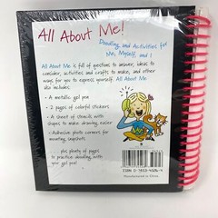 2000’s Vintage Activity Doodle Book All About Me Stickers Stencils Photo Corners