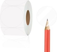 Clear Seal Sticker Labels 2 Inch round Circle Wafer Stickers/Labels 2 Inch Round