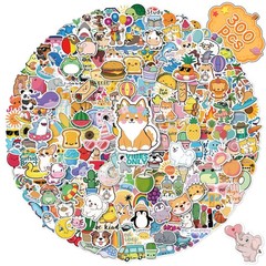 300 PCS Water Bottle Stickers for Kids,Cute Waterproof Vinyl Laptop Stickers …