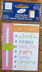 Deja Views LITTLE YELLOW BICYCLE Baby Girl Chipboard Look At Me..I”M…Adorable