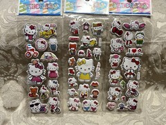 Retro Vintage Look Hello Kitty 3D Bubble Puffy Stickers 3 sets (#34)