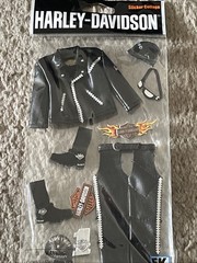 Harley Davidson Jolees Boutique 3D Sticker Collage Motorcycle Leather Crafts