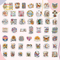 100 PCS Christian Jesus Bible Stickers – Bible Journaling & Prayer Board Supplie