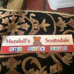 Vintage Mandall’s Shooting Supplies Big Boys Toys Bumper Stickers