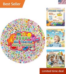 Lightweight, Non-Toxic 3D Animal Stickers – 3200+ Pieces for Fun Learning