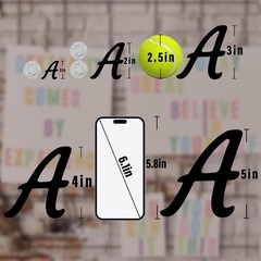 336 Pcs Waterproof Letter Stickers, Self-Adhesive Alphabet Decals for DIY, Mailb