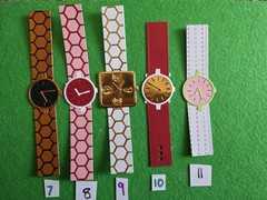 Any 2 Wrist Watch Clock Cardstock die cuts scrapbook cards See Pics#1-11