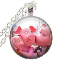 Sing Silver Bezel Necklace 2